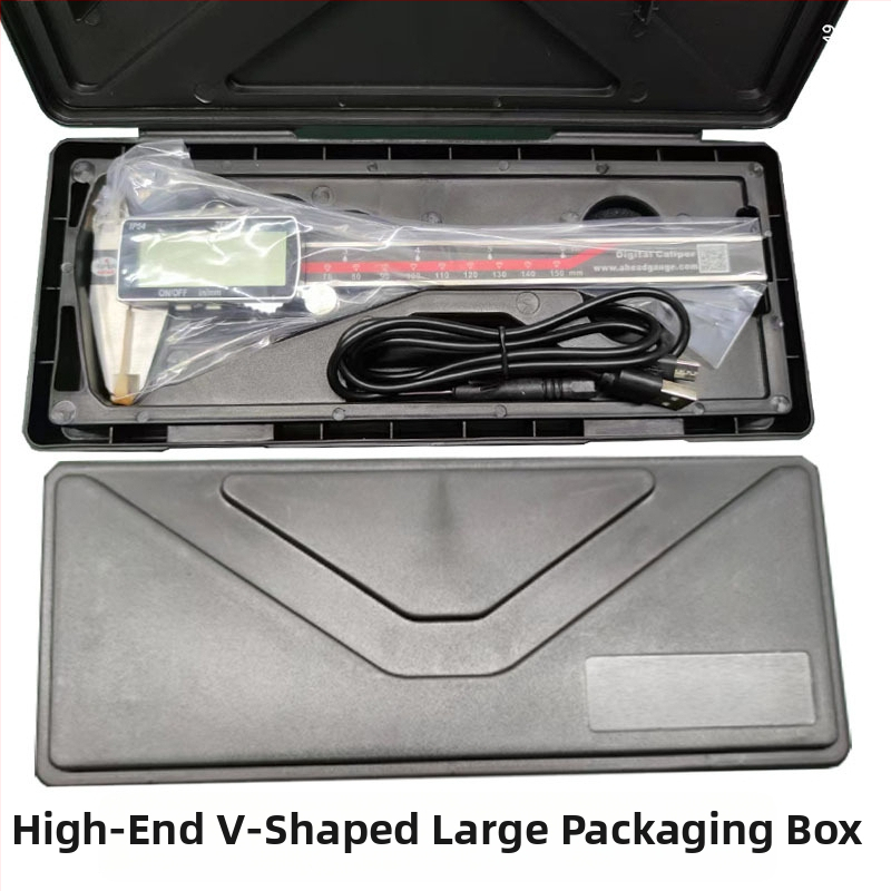 ahead digitálny posuvné meradlo z nerezovej ocele, nabíjateľné, veľký displej, vysoká presnosť