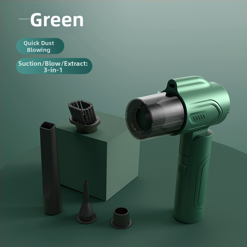 Bezvadu portatīva salokāma rokas vakuums automobiļa un mājsaimniecībai, 3-1: sūkšana, pūšana un putekļu mazgāšana; iekšēja baterija, ≤36V, 12W, sūkšanas spiediens 10.1–15 kPa