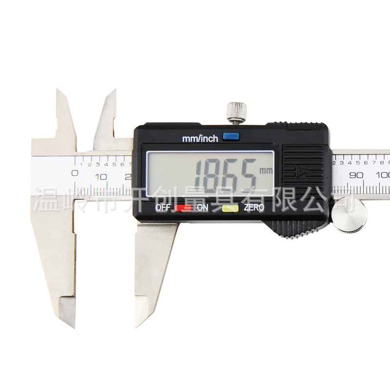 Цифров калипер, неръждаема стомана, диапазон 0-150/0-200/0-300 мм, голям LCD дисплей, точност 0.01 мм