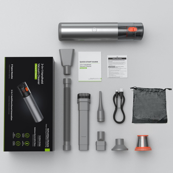 Преносима безжична прахосмукачка за автомобили, ръчна, 7500 Pa всмукване, 8.4V, 70W, 17 минути работа