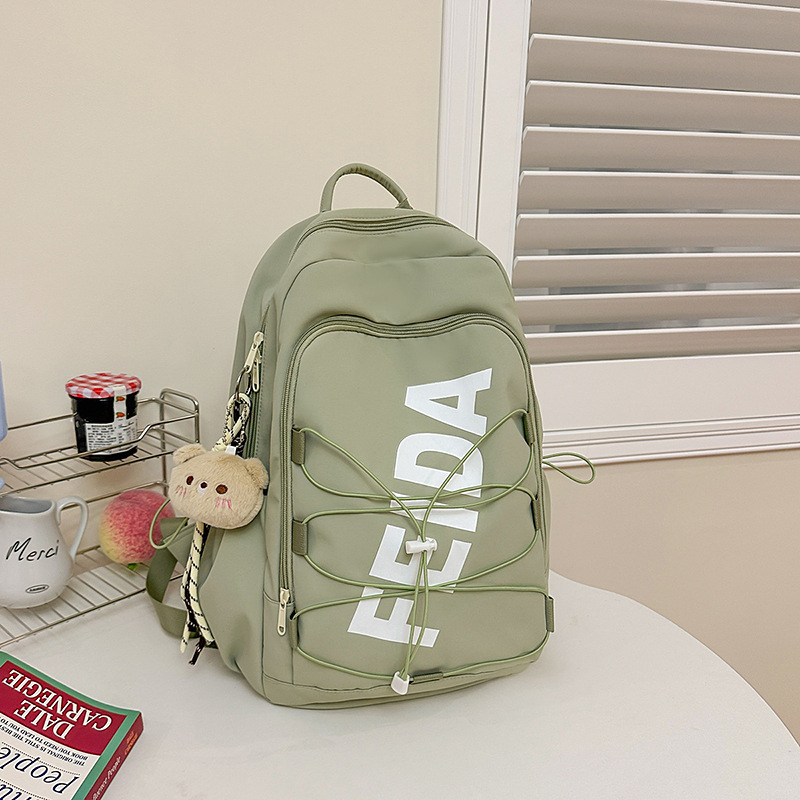 Uniszex nylon utazótáska hátizsák, kapacitás 36–55L, lélegző vállpántok, 11 hüvelykes laptop-kompatibilis, betűs mintázat
