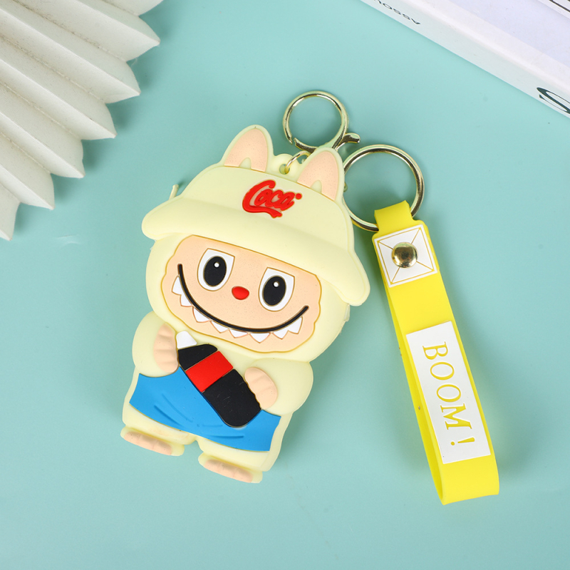 Silikonski novčanik za kovanice s anime uzorom, dječji stil, unisex, PU podstava