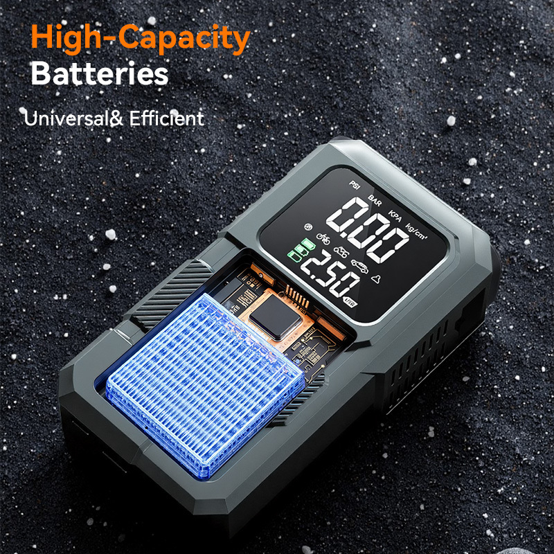 Портативна електрическа помпа за гуми с цифров дисплей, презареждаема 12V, USB зареждане, 30 л/мин, над 20 мин работа