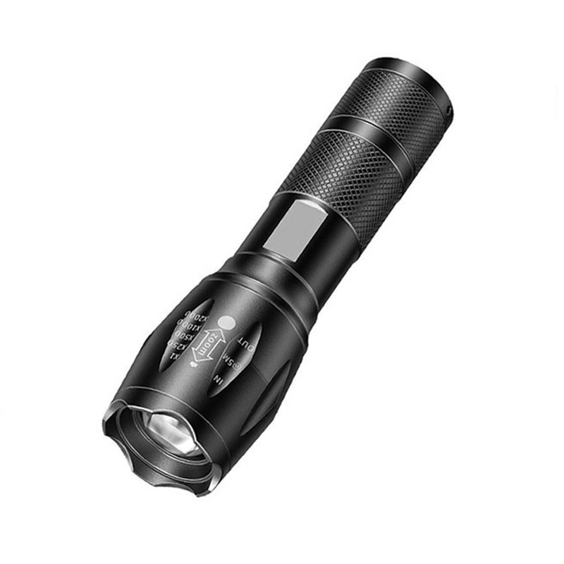 Start LED flashlight sa četiri izvora svjetla, zoom za vanjsku fotografiju, pomoćno osvjetljenje (10W, 350+ lm, domet 200–500 m, vodootporan)
