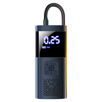 Портативна автомобилна въздушна помпа с цифров дисплей, 12V 80W, 25 л/мин, USB зарядка; подходяща за гуми на автомобили, топки, велосипеди, мотори и електрически превозни средства