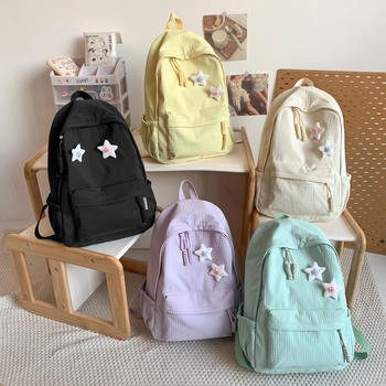 Unisex laptop hátizsák nylonból, lélegző hátsó rész, légpárnás vállpántok