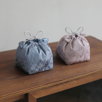 Accesorii pentru ceremonia ceaiului – Geantă de transport din pânză pentru ceainic și cești (stil chinezesc nou; dimensiuni 10x10x10 cm sau 8x8x8 cm; ambalaj OPP)