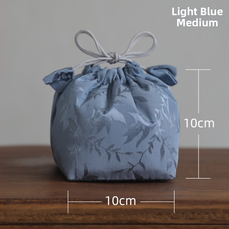 Teeseremonia aksessuaarid — linasest reisikott teekannale ja teetassidele (Uus Hiina stiil; mõõtmed 10×10×10 cm või 8×8×8 cm; pakkimine OPP)