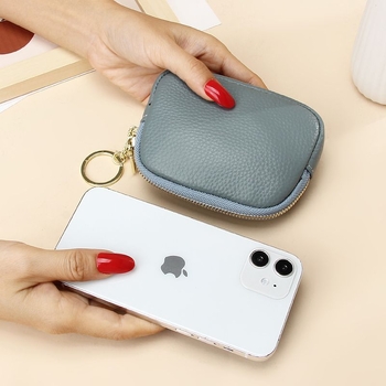 Unisex novčanik s zatvaračem za ključeve, kartice i novčiće, PU materijal, gradski minimalistički stil
