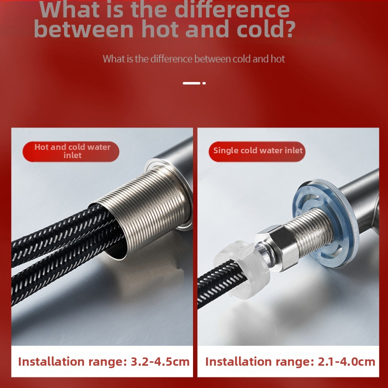 Kuchynský faucet - moderný minimalistický štýl, otváranie zdvihnutím, trojitá konštrukcia, keramický diskový ventil