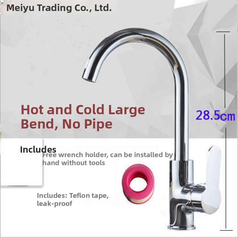 Kuchynský faucet - moderný minimalistický štýl, otváranie zdvihnutím, trojitá konštrukcia, keramický diskový ventil