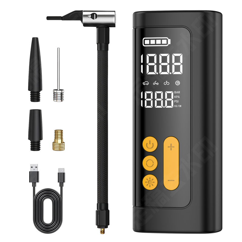 Prijenosna USB napajana pumpa za auto s digitalnim zaslonom (12V, 80W, 25 L/min)