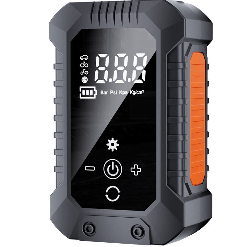 Prenosná automobilová pumpa na vzduch, elektrická, bezdrôtová, s digitálnym tlakom vzduchu v pneumatikách, 12V, 25 L/min, doba chodu 5–20 min