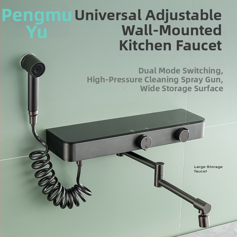 Nástenný kuchynský kohútik z meďe, keramický disk s ventilom, 0–90°C, normálny tlak