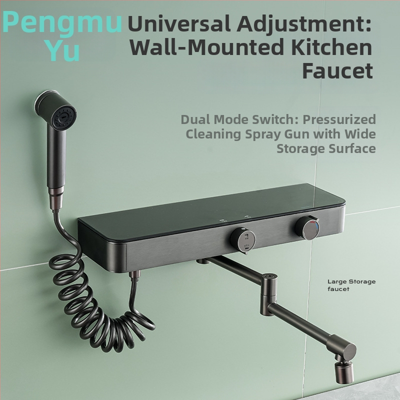 Nástenný kuchynský kohútik z meďe, keramický disk s ventilom, 0–90°C, normálny tlak