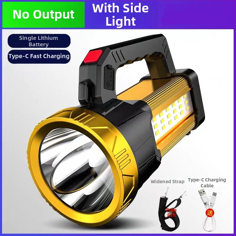 Prenosný LED reflektor pre outdoor – 25W, 18000 mAh, solárne napájanie a ručný pohon, rotácia 360°