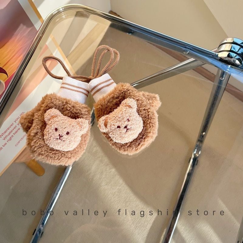 Gyerek téli kesztyű polár bélésével, egyszínű minta, testreszabható nyomtatás, 3 éves korosztály, ujjas kesztyű