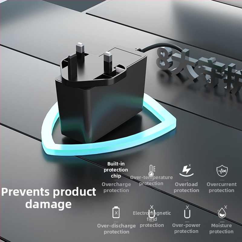 24W-os függőleges falra illeszthető tápegység dupla kimenettel 12V2A és 24V1A, UKCA-kompatibilis, 135 g
