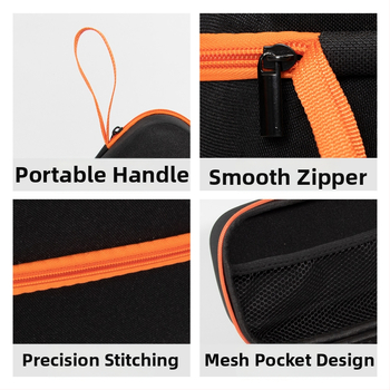 Automobiļu ārkārtas barošanas uzglabāšanas soma ar integrētu elektrisko gaisa pumpu, EVA materiāls, karstā presēšana un šuvums