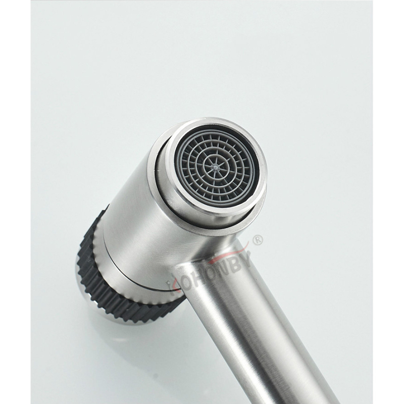 Kuhinjski faucet s 360° rotacijom, jednoručni, nehrđajući čelik, keramički kartridž, model SK-8634