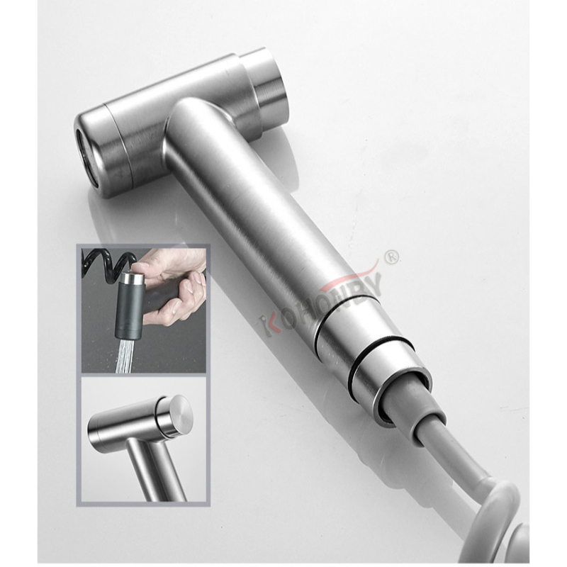 Kuhinjski faucet s 360° rotacijom, jednoručni, nehrđajući čelik, keramički kartridž, model SK-8634