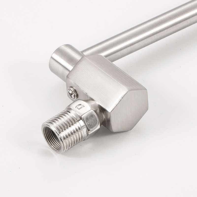 Kuchynská batéria pre hotely — otočný výtok, jednosedlá konštrukcia, veľký šesťuholník, mosadzové jadro ventilu, model 8, poloautomatický povrch