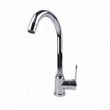 Robinet de bucătărie din oțel inoxidabil, montaj vertical, doar rece, cartuș ceramic, conexiuni 1/2" intrare/ieșire