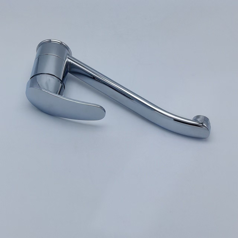 Robinet de bucătărie cu un singur mâner, cioc lung în formă de potcoavă, apă caldă/rece, corp din aliaj de zinc, nucleu ceramic al ventilului, model 8111, presiune nominală 1.0 MPa, interval de temperatură 0–90°C