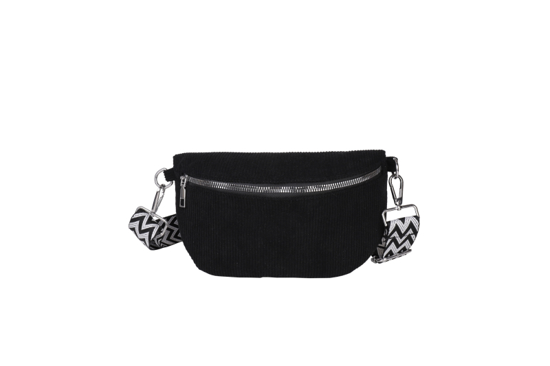 Geantă crossbody, stil stradal din nylon, fermoar, buzunar intern pentru telefon, construcție moale, Iarnă 2025