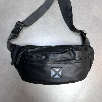 Pánska hrudná taška – mestský jednoduchý štýl, PU materiál, vodeodolná, značka Eaton Wig