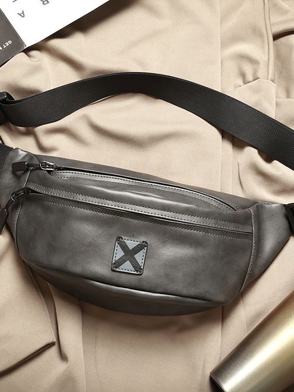 Pánska hrudná taška – mestský jednoduchý štýl, PU materiál, vodeodolná, značka Eaton Wig