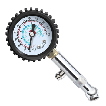 Υψηλής ακρίβειας μετρητής πίεσης ελαστικών αυτοκινήτου με ατσάλινο σώμα, εύρος πίεσης 0–16 kg, ακρίβεια 0,02, οθόνη πολλαπλών μονάδων