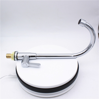 Nerezový kuchynský kohútik, zvislá montáž, jednoručný studený prívod, keramický kartridž, guľový otočný dizajn