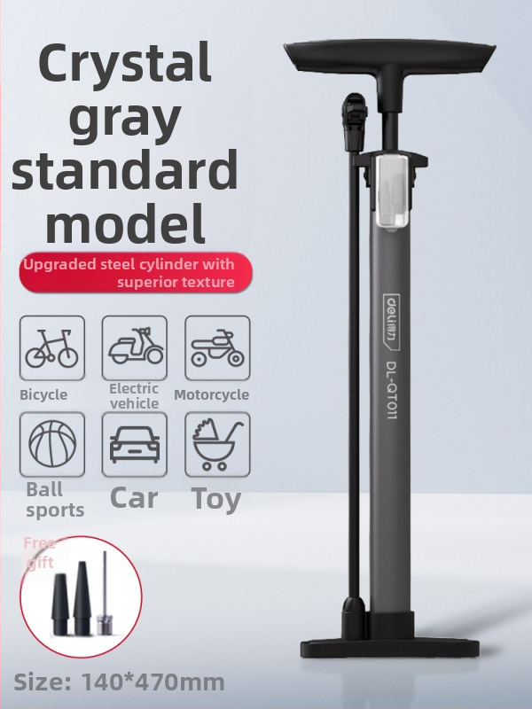 Ručná pumpa na bicykle, DL880016, tlak vzduchu 0–160, hmotnosť 0,43 kg, konvenčná pumpa