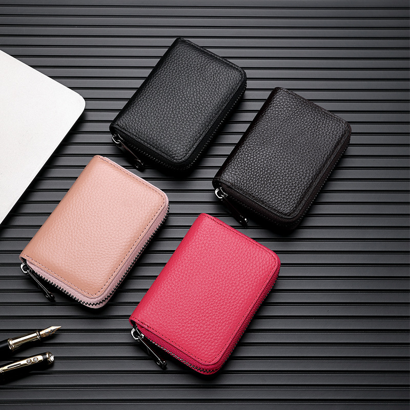 Unisex PU držač kartica s RFID zaštitom, ultra-tanki, velik kapacitet, gradski minimalistički dizajn