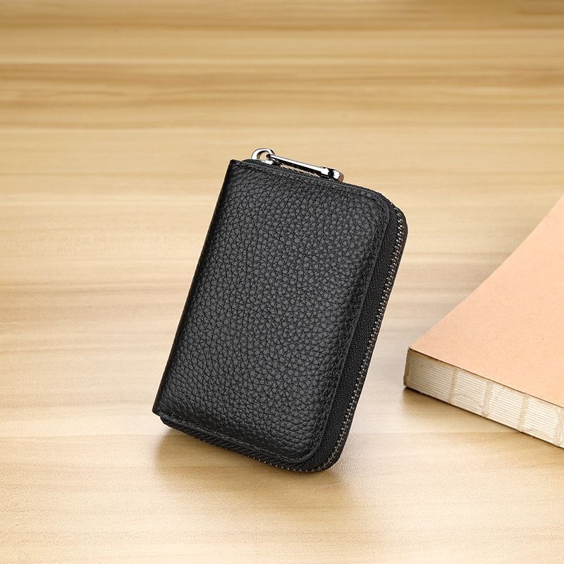 Unisex PU držač kartica s RFID zaštitom, ultra-tanki, velik kapacitet, gradski minimalistički dizajn