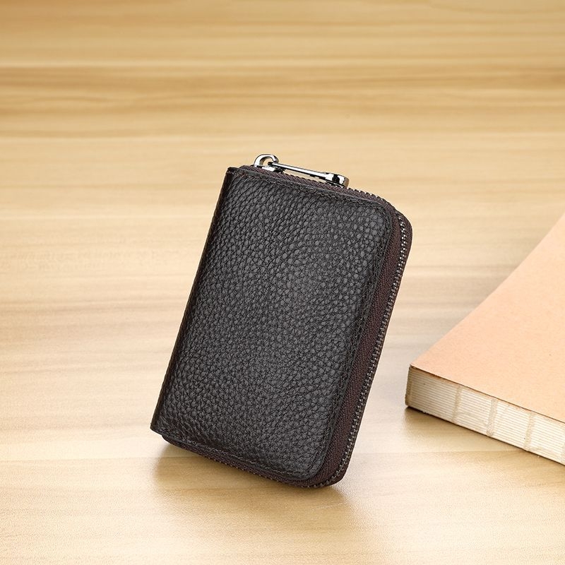 Unisex PU držač kartica s RFID zaštitom, ultra-tanki, velik kapacitet, gradski minimalistički dizajn