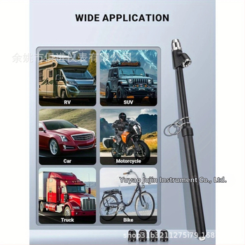 Matēts kravas auto riepu spiediena mērinstruments komplekts — pildspalvas stila mērinstruments, diapazons 0–150 psi, precizitāte 2 psi, Jujin, materiāls cinka sakausējums/nerūsējošais tērauds/ABS