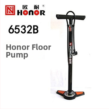 Подова помпа за велосипед с манометър, GP6532B, метална конструкция