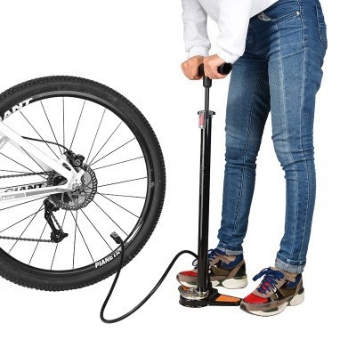 Подова помпа за велосипед с манометър, GP6532B, метална конструкция