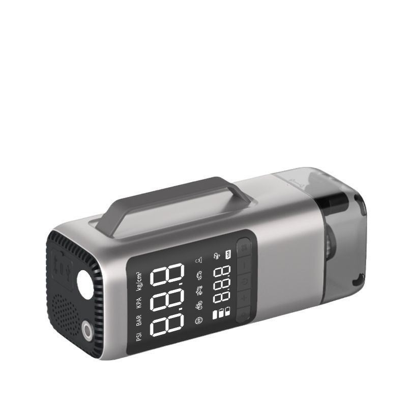 Automobilski uređaj za nužno pokretanje s usisavačem, kompresorom za zrak i digitalnim zaslonom (14.8V, 120W, 70 L/min, USB napajanje)