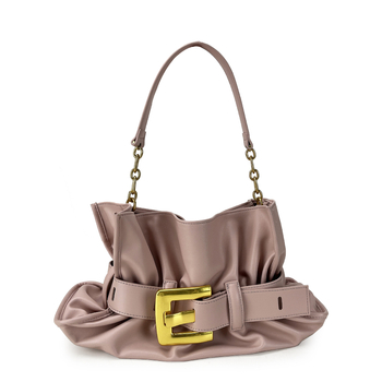 Niche-stílusú pliszírozott bőrtáska nőknek, négyszögletes válltáska-crossbody, 2025