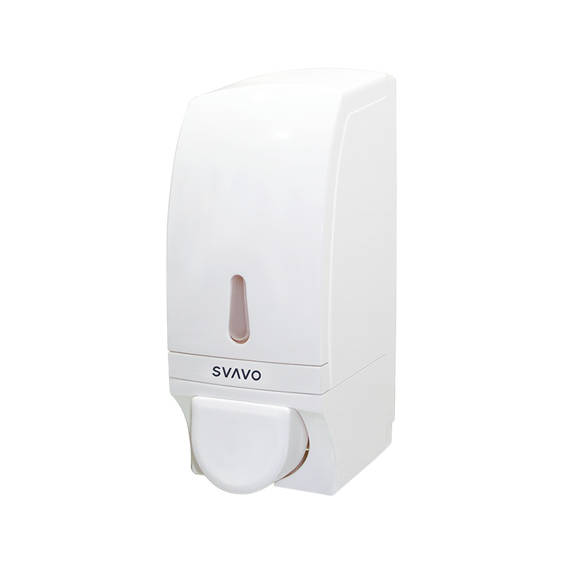 Revo ABS Δοσομετρητής σαπουνιού, τοίχο-μονταρισμένος, μηχανισμός πατήματος με το χέρι, μοντέρνος μινιμαλιστικός σχεδιασμός, επεξεργασία αποξείδωσης