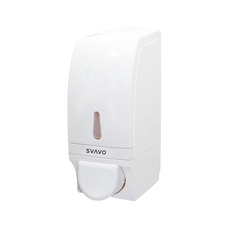 Revo ABS Δοσομετρητής σαπουνιού, τοίχο-μονταρισμένος, μηχανισμός πατήματος με το χέρι, μοντέρνος μινιμαλιστικός σχεδιασμός, επεξεργασία αποξείδωσης