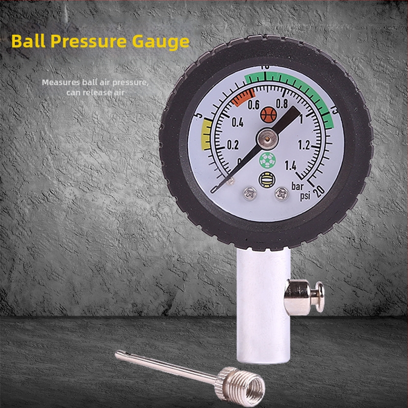 Manometru pentru arbitri de baschet, fotbal și volei – corp metalic cu husă din piele (instrument de antrenament)