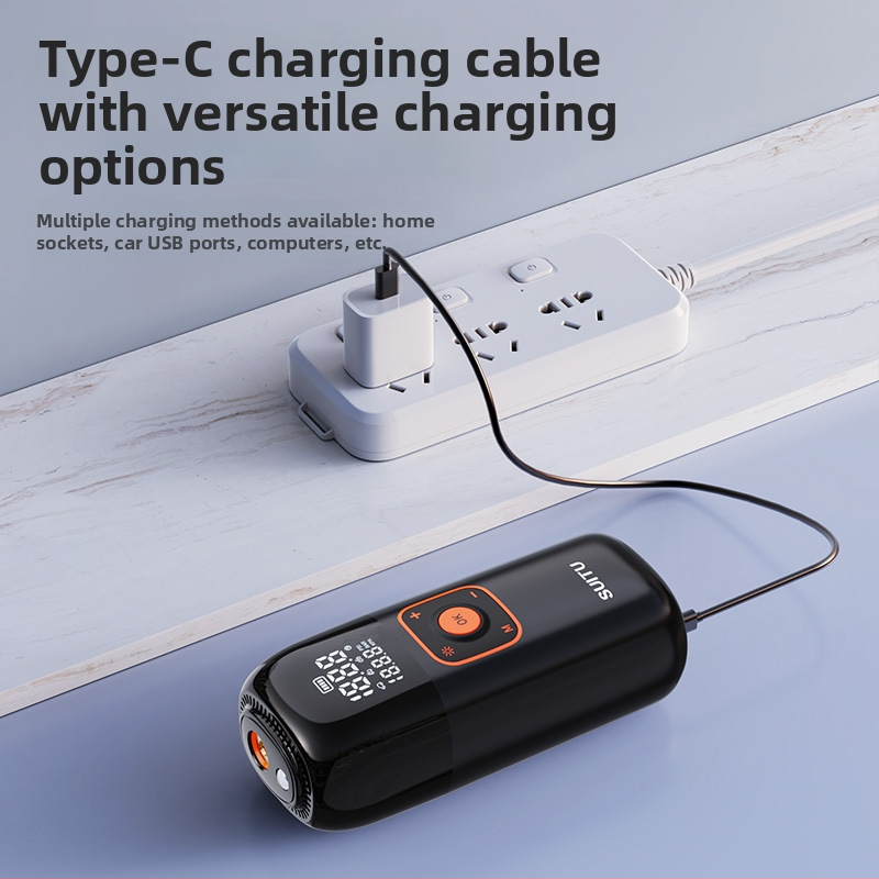 Shunwei prijenosna bežična pumpa za automobil s digitalnim zaslonom, USB-C punjenje, 11.1V, 80W, 25 L/min