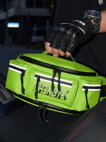 Sportski pojas torba - reflektirajuća noćna vodootporna torba za vožnju, proširiva, 900D materijal, unisex
