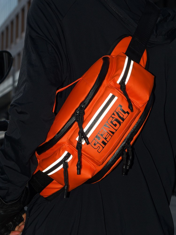 Sportski pojas torba - reflektirajuća noćna vodootporna torba za vožnju, proširiva, 900D materijal, unisex