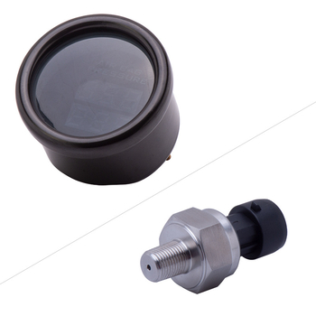 APM-02 LED-kijelzős autónyomásmérő, alumínium-műanyag ház, 12V, tartomány 0-15 bar (220 psi)