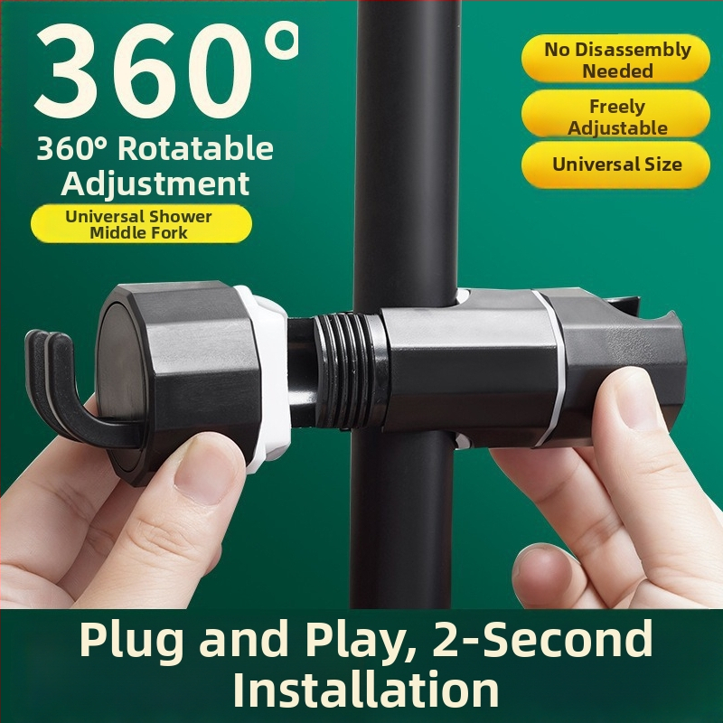 Dušikinnituskomplekt reguleeritava vardaga ja libiseva korpusega — konksiga paigaldus; materjal plastikas; kaasaegne minimalistlik stiil